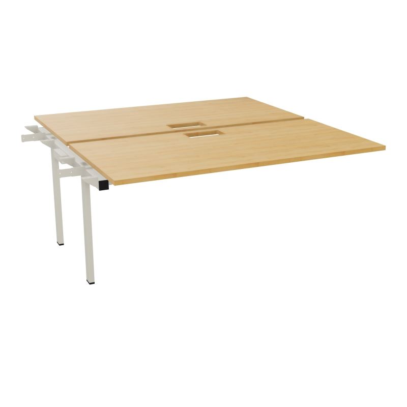 BENCH SUIVANT CONECT L160XP165CM-2 PLAT EP25MM NS TRAPPES -PIET INTERM. CARRE   R5 ZC