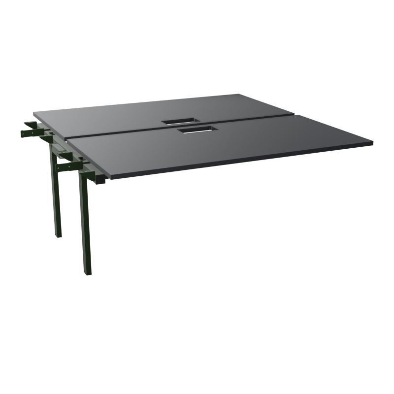 BENCH SUIVANT CONECT L160XP165CM-2 PLAT EP25MM NS TRAPPES -PIET INTERM. CARRE   R9 ST