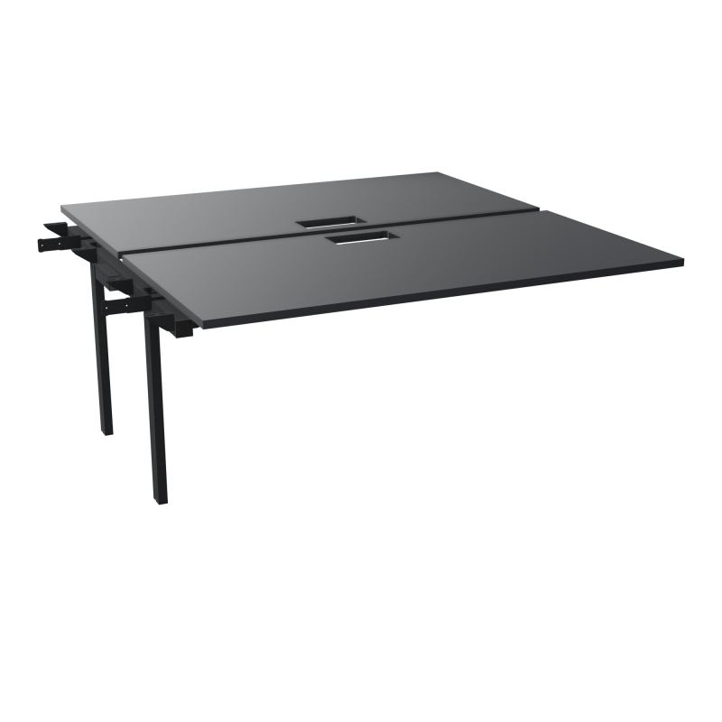 BENCH SUIVANT CONECT L160XP165CM-2 PLAT EP25MM NS TRAPPES -PIET INTERM. CARRE   R9 ZP