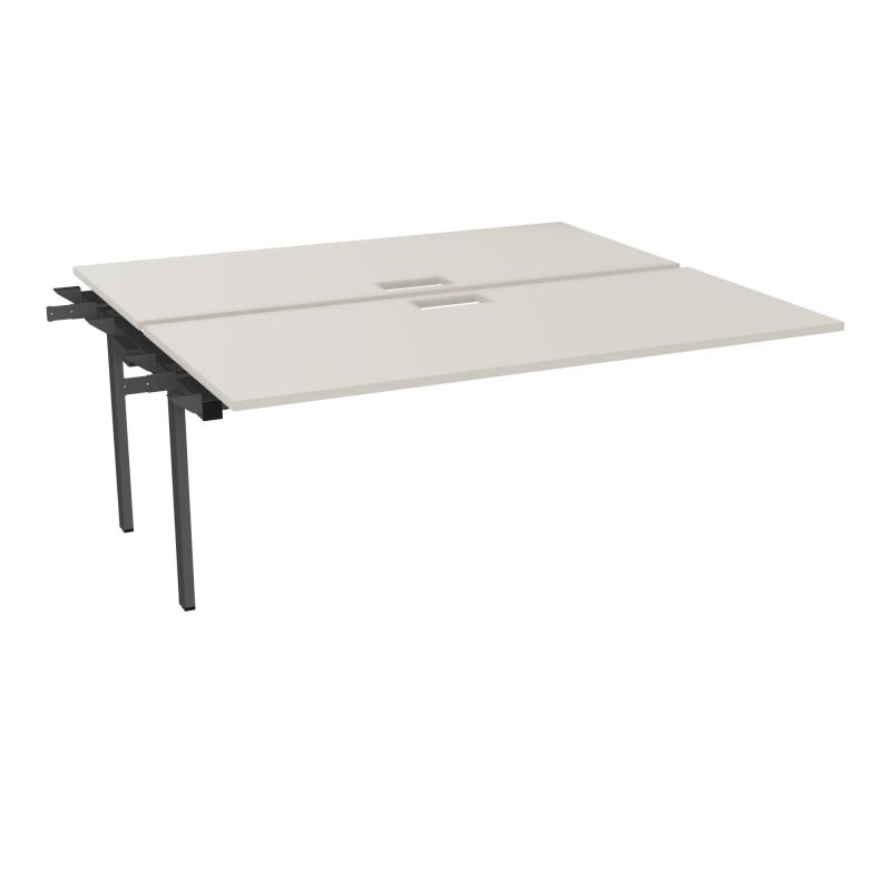 BENCH SUIVANT CONECT L180XP165CM-2 PLAT EP25MM NS TRAPPES -PIET INTERM. CARRE N5 SC