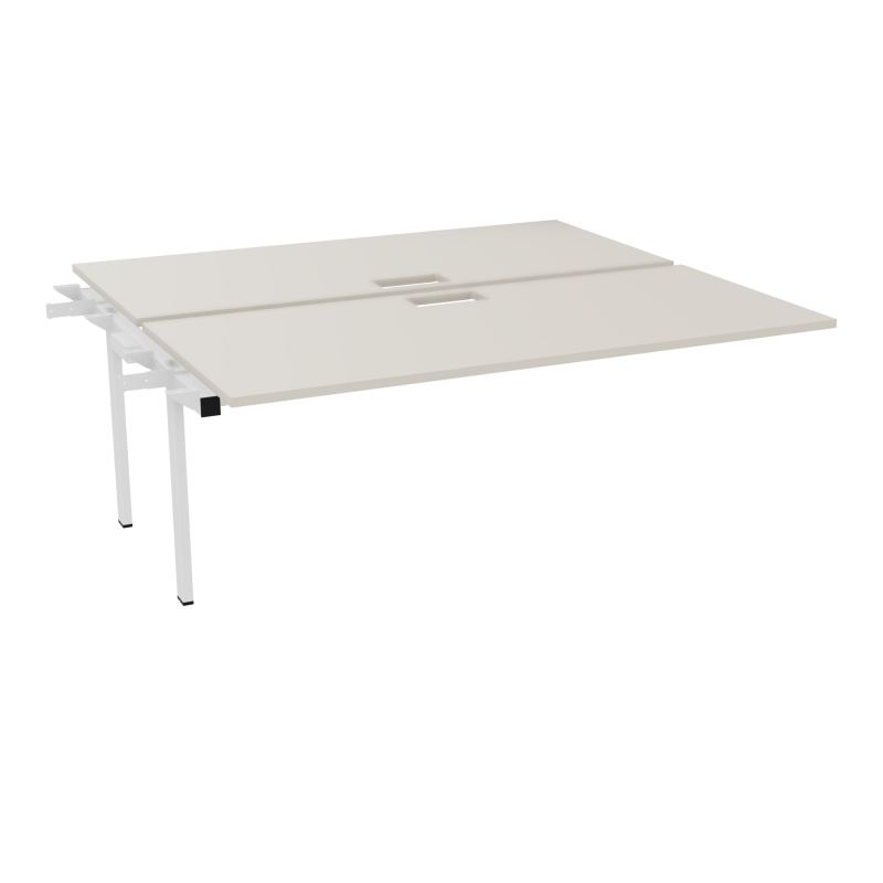BENCH SUIVANT CONECT L180XP165CM-2 PLAT EP25MM NS TRAPPES -PIET INTERM. CARRE N5 ZO