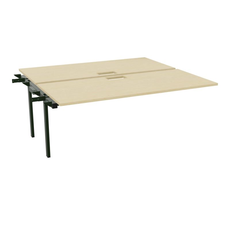 BENCH SUIVANT CONECT L180XP165CM-2 PLAT EP25MM NS TRAPPES -PIET INTERM. CARRE N8 ST
