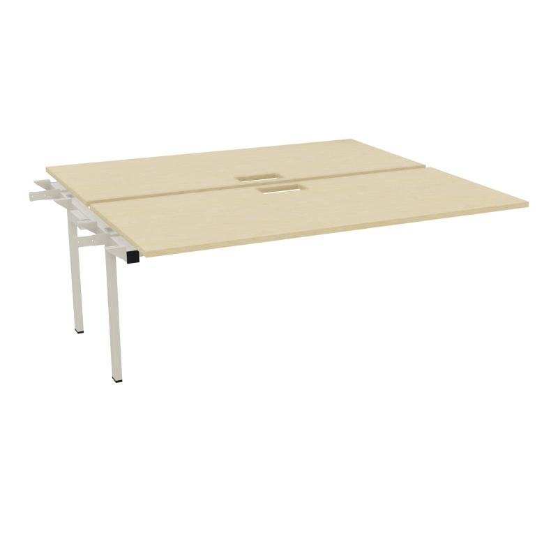 BENCH SUIVANT CONECT L180XP165CM-2 PLAT EP25MM NS TRAPPES -PIET INTERM. CARRE N8 ZC