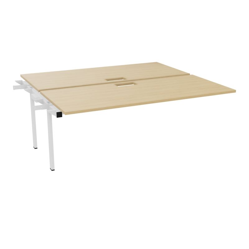BENCH SUIVANT CONECT L180XP165CM-2 PLAT EP25MM NS TRAPPES -PIET INTERM. CARRE   R1 SO