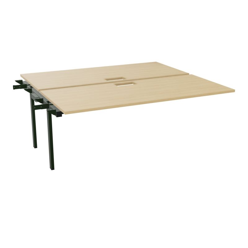 BENCH SUIVANT CONECT L180XP165CM-2 PLAT EP25MM NS TRAPPES -PIET INTERM. CARRE   R1 ST
