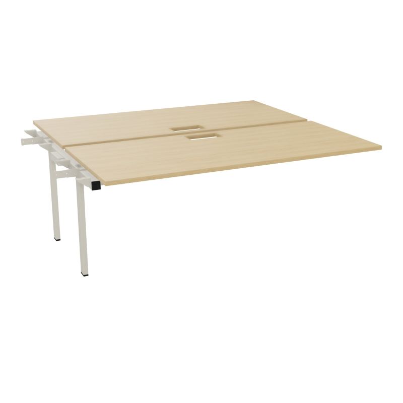 BENCH SUIVANT CONECT L180XP165CM-2 PLAT EP25MM NS TRAPPES -PIET INTERM. CARRE   R1 ZC