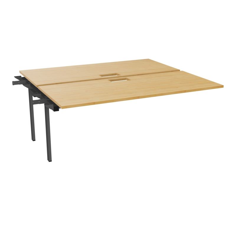 BENCH SUIVANT CONECT L180XP165CM-2 PLAT EP25MM NS TRAPPES -PIET INTERM. CARRE   R5 SC