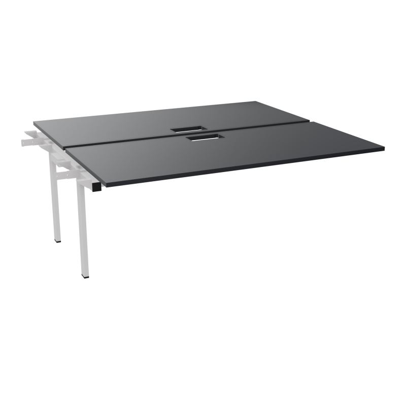 BENCH SUIVANT CONECT L180XP165CM-2 PLAT EP25MM NS TRAPPES -PIET INTERM. CARRE   R9 SD