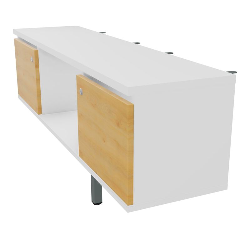 JAMES MEUBLE 2PTE&NICHE L142P36 H73,5CM P.METAL PR BENCH ARIAL P1420 PIED CARRE    MG R5