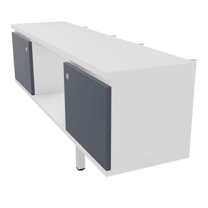 JAMES MEUBLE 2PTE&NICHE L142P36 H73,5CM P.METAL PR BENCH ARIAL P1420 PIED CARRE    MG R6