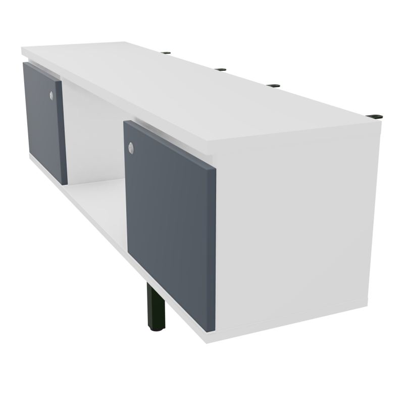 JAMES MEUBLE 2PTE&NICHE L142P36 H73,5CM P.METAL PR BENCH ARIAL P1420 PIED CARRE    MG R6