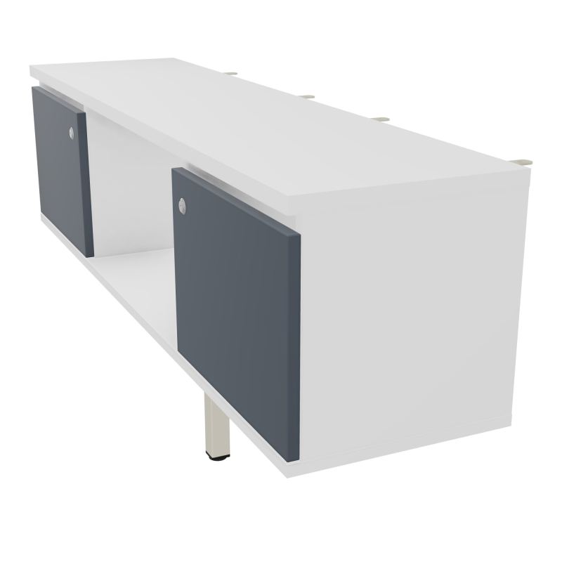 JAMES MEUBLE 2PTE&NICHE L142P36 H73,5CM P.METAL PR BENCH ARIAL P1420 PIED CARRE    MG R6