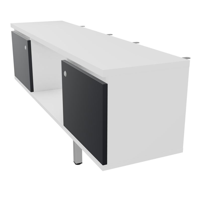 JAMES MEUBLE 2PTE&NICHE L142P36 H73,5CM P.METAL PR BENCH ARIAL P1420 PIED CARRE    MG R9