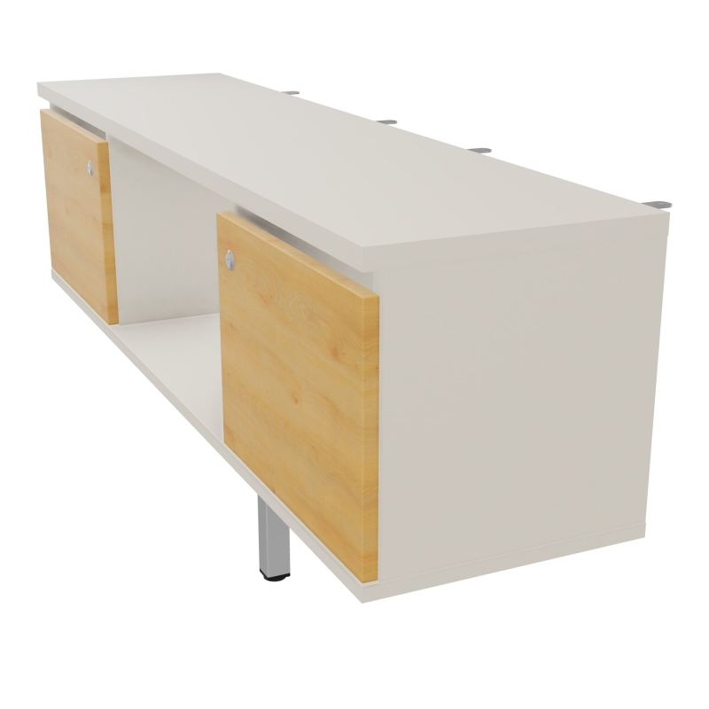JAMES MEUBLE 2PTE&NICHE L142P36 H73,5CM P.METAL PR BENCH ARIAL P1420 PIED CARRE    N5 R5