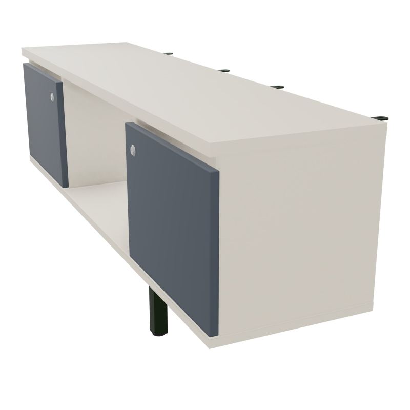 JAMES MEUBLE 2PTE&NICHE L142P36 H73,5CM P.METAL PR BENCH ARIAL P1420 PIED CARRE    N5 R6