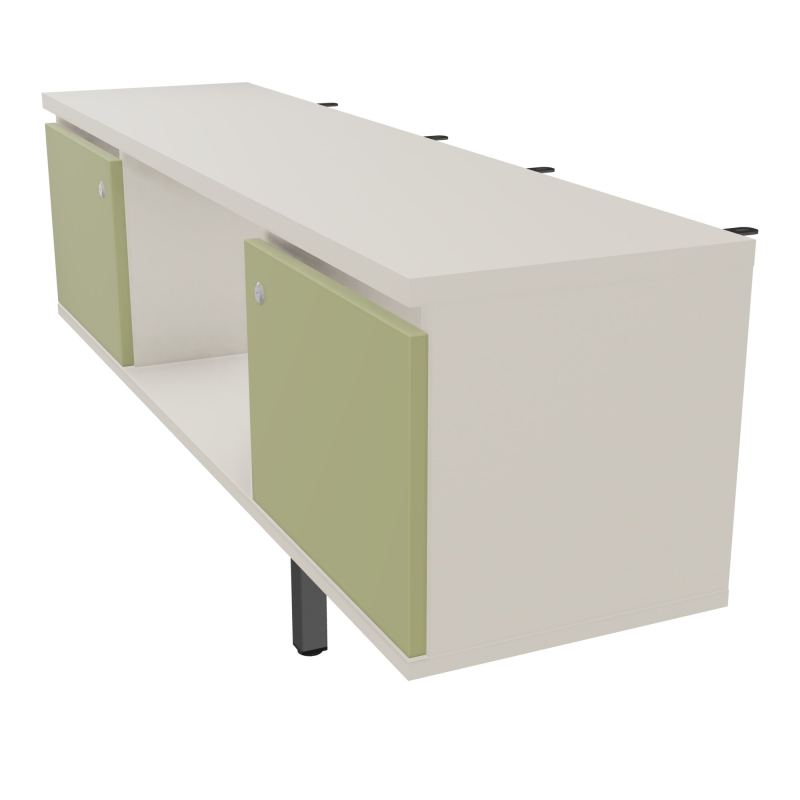 JAMES MEUBLE 2PTE&NICHE L142P36 H73,5CM P.METAL PR BENCH ARIAL P1420 PIED CARRE    N5 R7