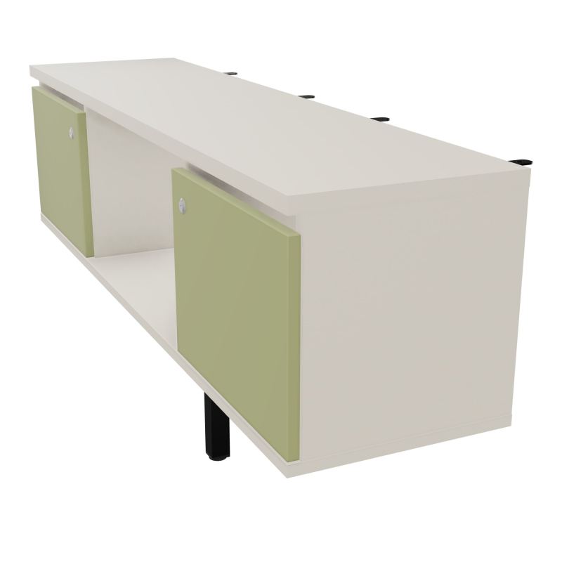 JAMES MEUBLE 2PTE&NICHE L142P36 H73,5CM P.METAL PR BENCH ARIAL P1420 PIED CARRE    N5 R7