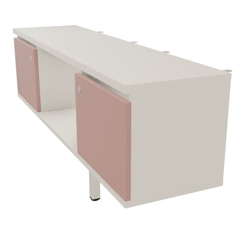 JAMES MEUBLE 2PTE&NICHE L142P36 H73,5CM P.METAL PR BENCH ARIAL P1420 PIED CARRE    N5 R8