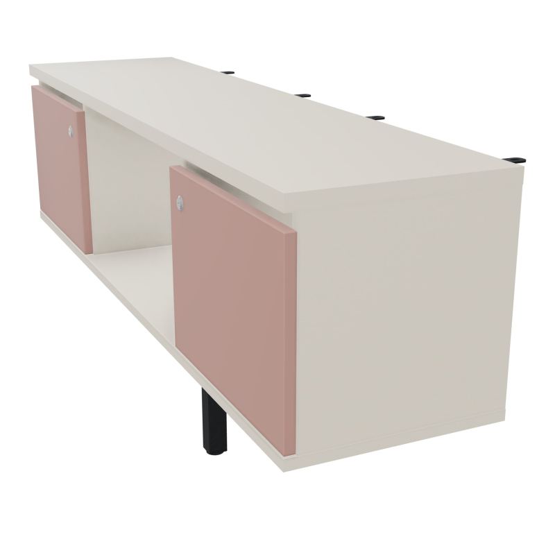 JAMES MEUBLE 2PTE&NICHE L142P36 H73,5CM P.METAL PR BENCH ARIAL P1420 PIED CARRE    N5 R8