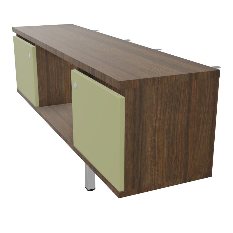 JAMES MEUBLE 2PTE&NICHE L142P36 H73,5CM P.METAL PR BENCH ARIAL P1420 PIED CARRE    N6 R7