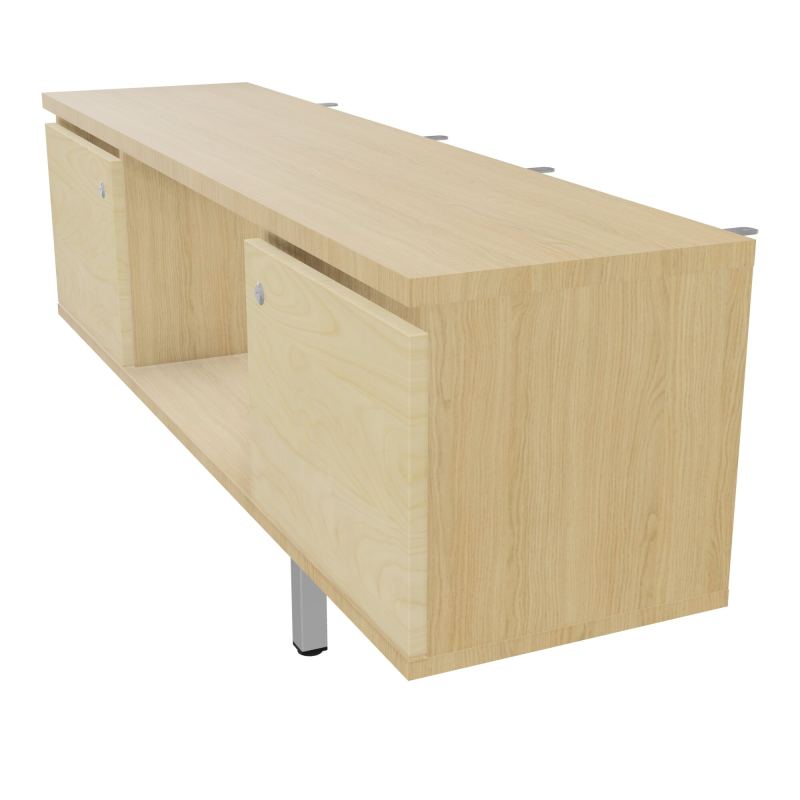 JAMES MEUBLE 2PTE&NICHE L142P36 H73,5CM P.METAL PR BENCH ARIAL P1420 PIED CARRE    R1 N8