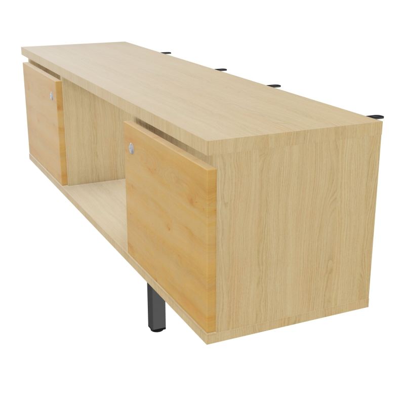 JAMES MEUBLE 2PTE&NICHE L142P36 H73,5CM P.METAL PR BENCH ARIAL P1420 PIED CARRE    R1 R5