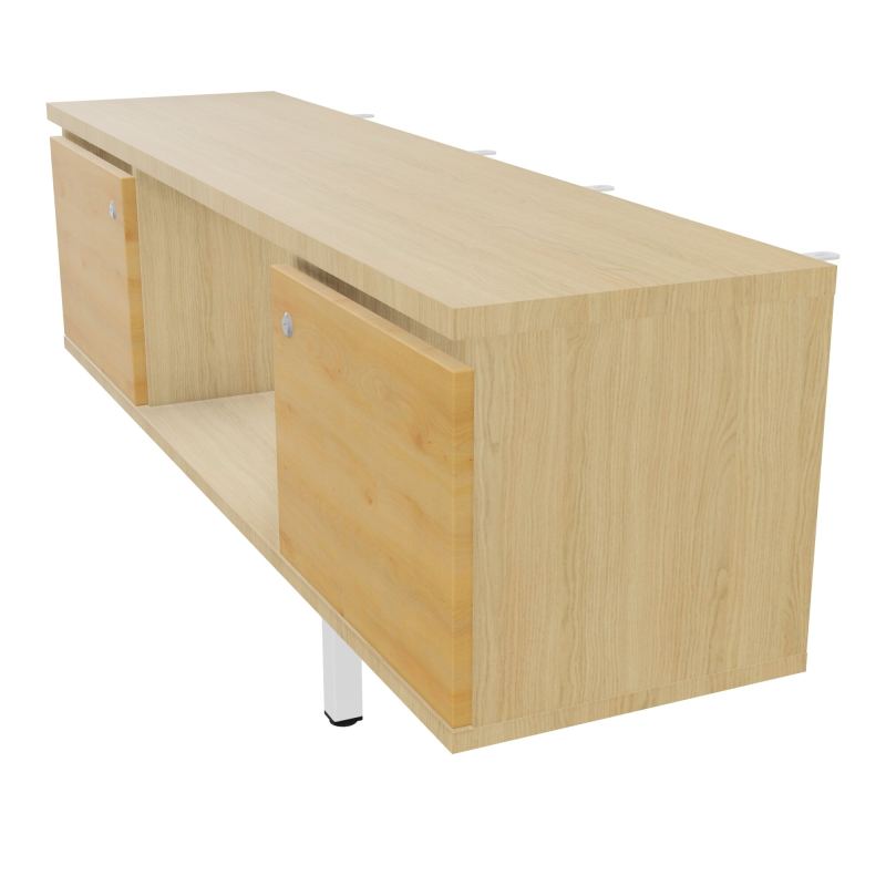 JAMES MEUBLE 2PTE&NICHE L142P36 H73,5CM P.METAL PR BENCH ARIAL P1420 PIED CARRE    R1 R5
