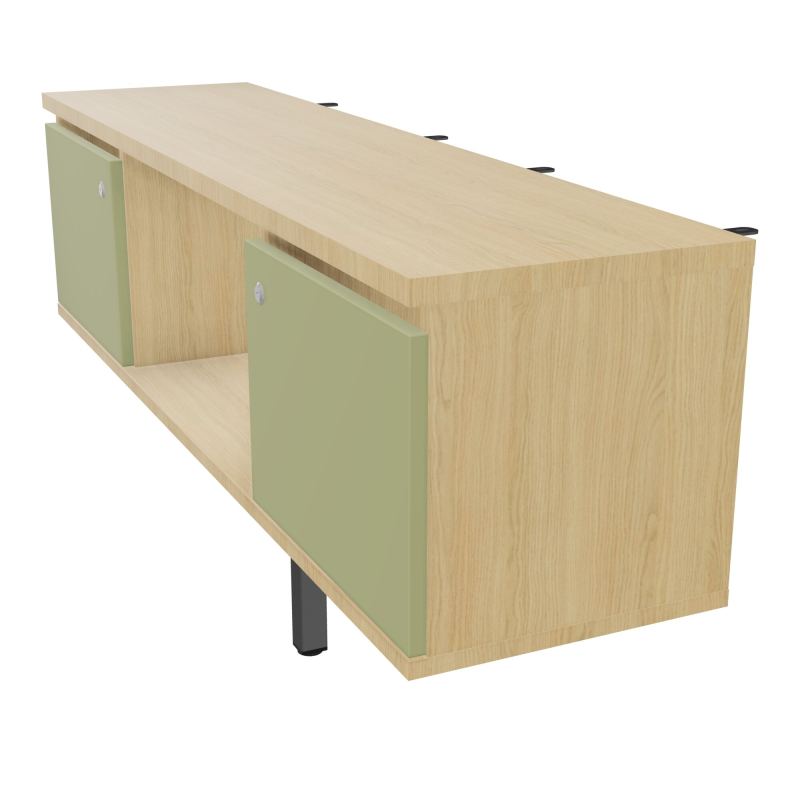 JAMES MEUBLE 2PTE&NICHE L142P36 H73,5CM P.METAL PR BENCH ARIAL P1420 PIED CARRE    R1 R7