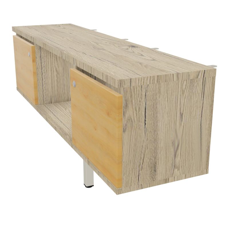 JAMES MEUBLE 2PTE&NICHE L142P36 H73,5CM P.METAL PR BENCH ARIAL P1420 PIED CARRE    R3 R5