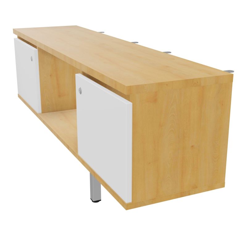 JAMES MEUBLE 2PTE&NICHE L142P36 H73,5CM P.METAL PR BENCH ARIAL P1420 PIED CARRE    R5 MG