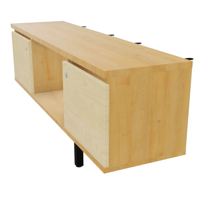 JAMES MEUBLE 2PTE&NICHE L142P36 H73,5CM P.METAL PR BENCH ARIAL P1420 PIED CARRE    R5 N8