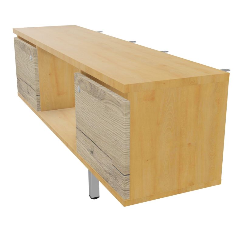 JAMES MEUBLE 2PTE&NICHE L142P36 H73,5CM P.METAL PR BENCH ARIAL P1420 PIED CARRE    R5 R3