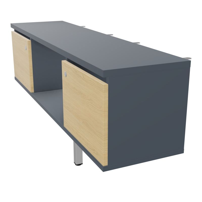 JAMES MEUBLE 2PTE&NICHE L142P36 H73,5CM P.METAL PR BENCH ARIAL P1420 PIED CARRE    R6 R1