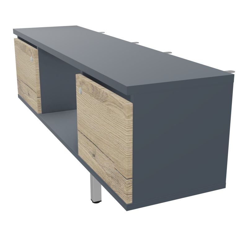 JAMES MEUBLE 2PTE&NICHE L142P36 H73,5CM P.METAL PR BENCH ARIAL P1420 PIED CARRE    R6 R3