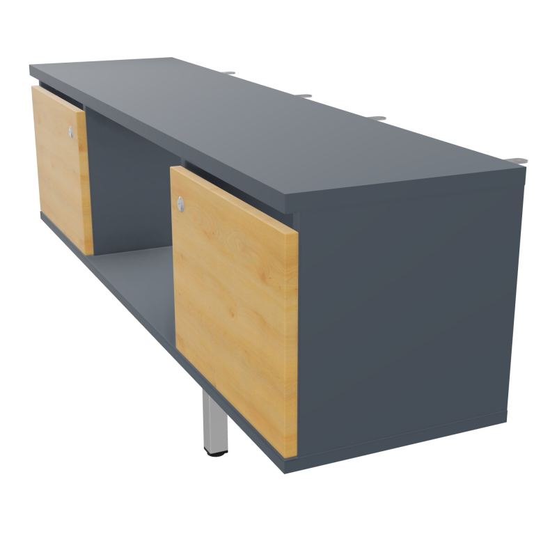 JAMES MEUBLE 2PTE&NICHE L142P36 H73,5CM P.METAL PR BENCH ARIAL P1420 PIED CARRE    R6 R5