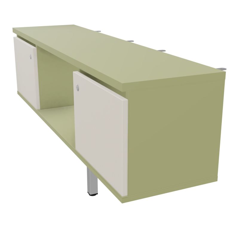 JAMES MEUBLE 2PTE&NICHE L142P36 H73,5CM P.METAL PR BENCH ARIAL P1420 PIED CARRE    R7 N5