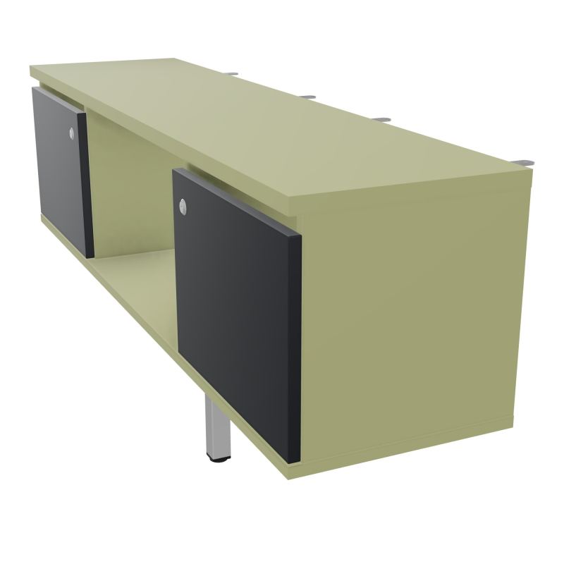 JAMES MEUBLE 2PTE&NICHE L142P36 H73,5CM P.METAL PR BENCH ARIAL P1420 PIED CARRE    R7 R9