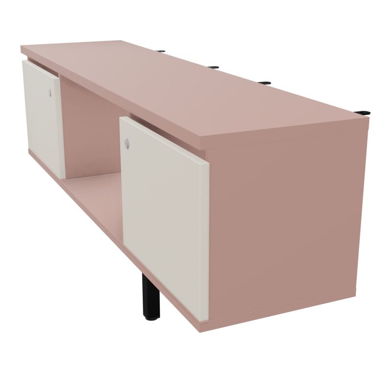 JAMES MEUBLE 2PTE&NICHE L142P36 H73,5CM P.METAL PR BENCH ARIAL P1420 PIED CARRE    R8 N5