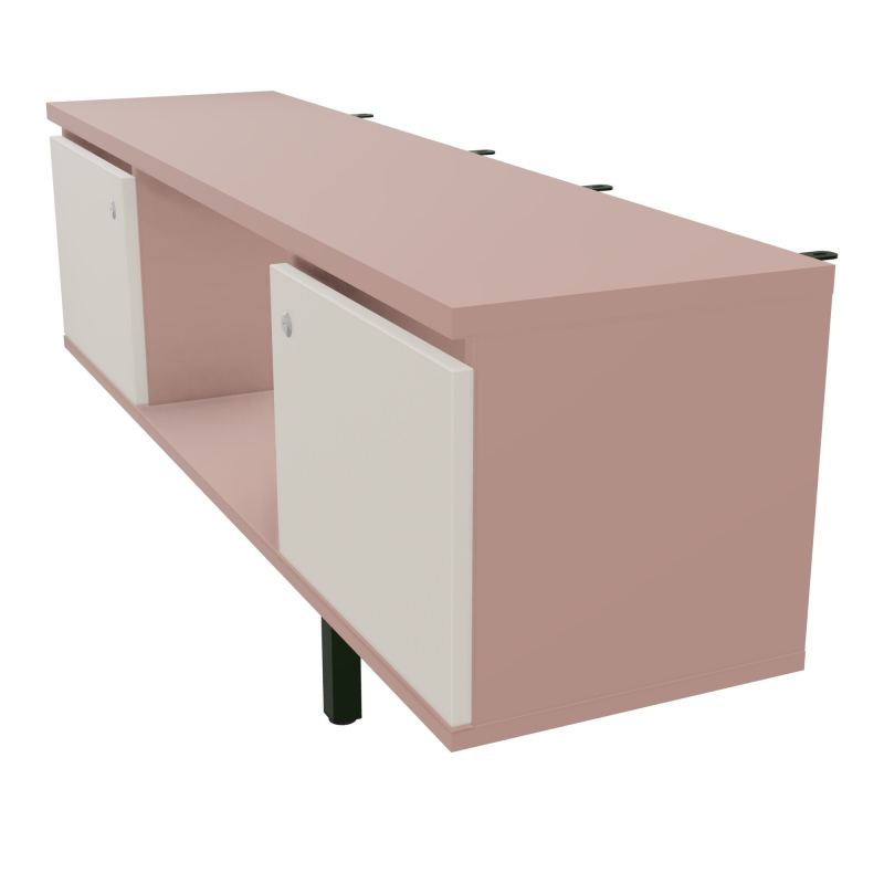 JAMES MEUBLE 2PTE&NICHE L142P36 H73,5CM P.METAL PR BENCH ARIAL P1420 PIED CARRE    R8 N5