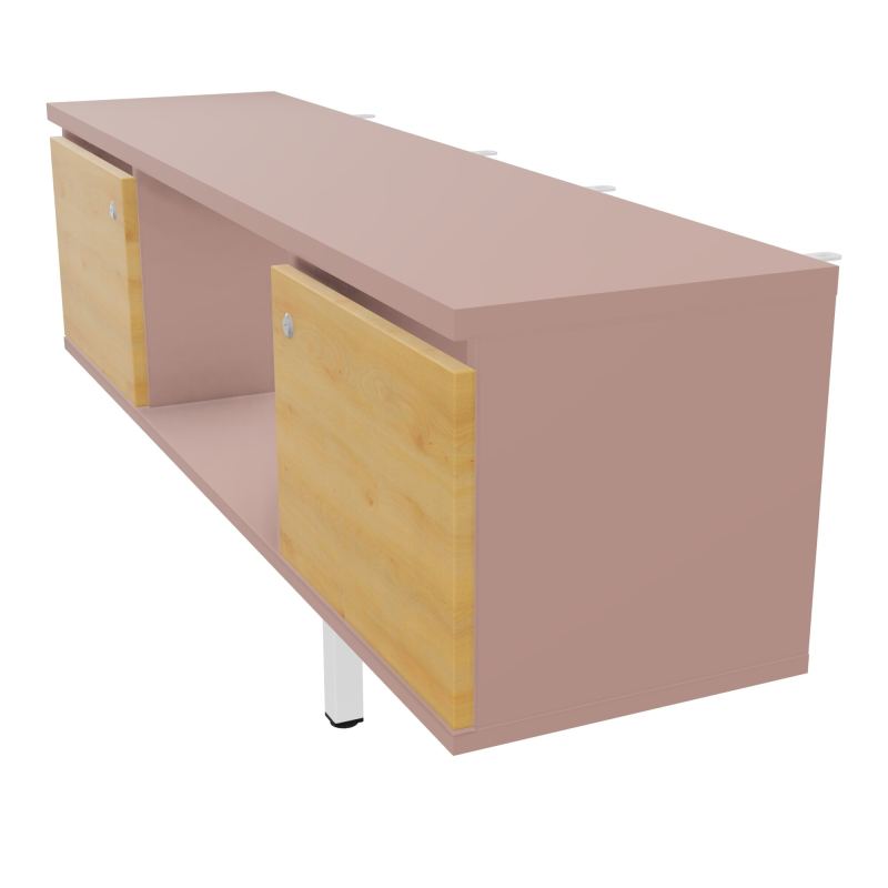 JAMES MEUBLE 2PTE&NICHE L142P36 H73,5CM P.METAL PR BENCH ARIAL P1420 PIED CARRE    R8 R5