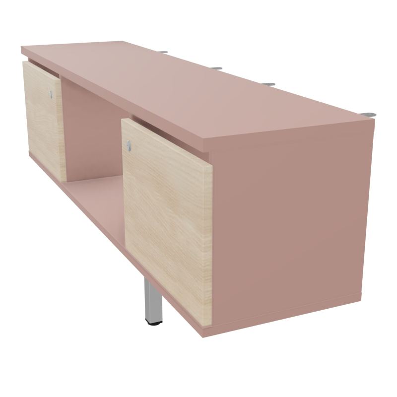 JAMES MEUBLE 2PTE&NICHE L142P36 H73,5CM P.METAL PR BENCH ARIAL P1420 PIED CARRE    R8 RZ