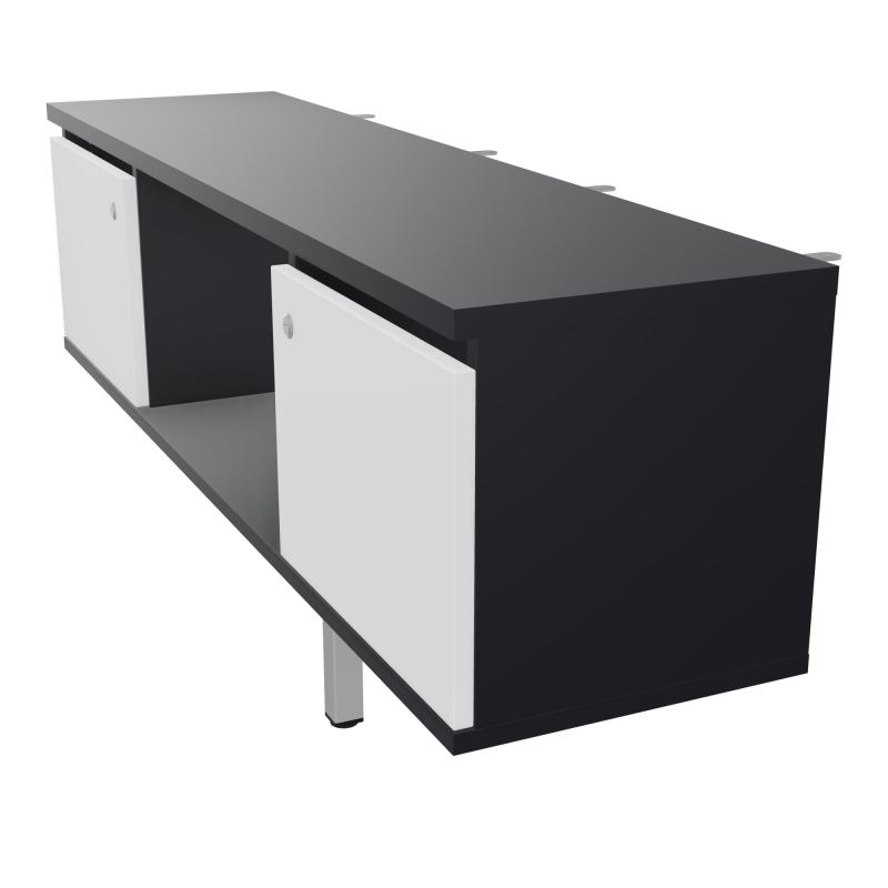 JAMES MEUBLE 2PTE&NICHE L142P36 H73,5CM P.METAL PR BENCH ARIAL P1420 PIED CARRE    R9 MG