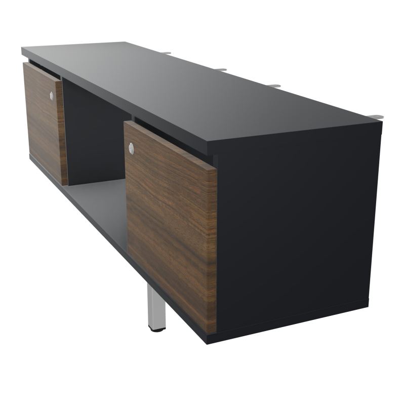 JAMES MEUBLE 2PTE&NICHE L142P36 H73,5CM P.METAL PR BENCH ARIAL P1420 PIED CARRE    R9 N6