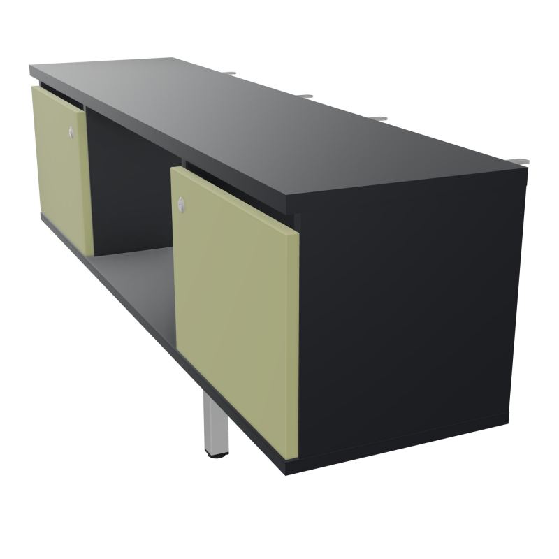 JAMES MEUBLE 2PTE&NICHE L142P36 H73,5CM P.METAL PR BENCH ARIAL P1420 PIED CARRE    R9 R7
