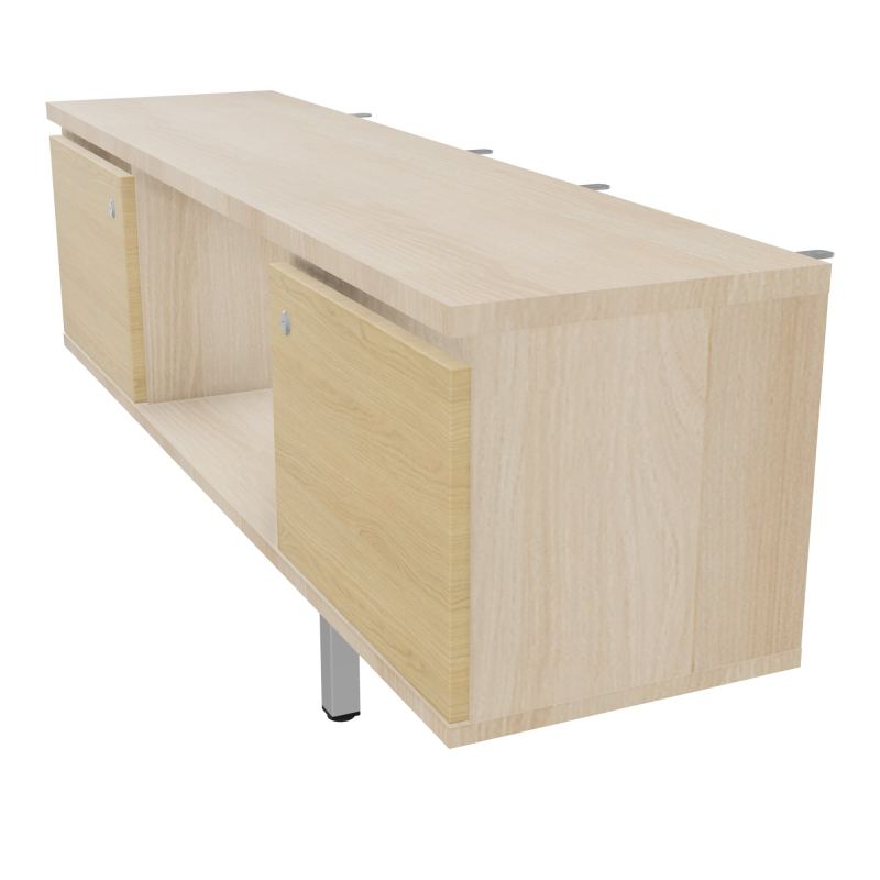 JAMES MEUBLE 2PTE&NICHE L142P36 H73,5CM P.METAL PR BENCH ARIAL P1420 PIED CARRE    RZ R1