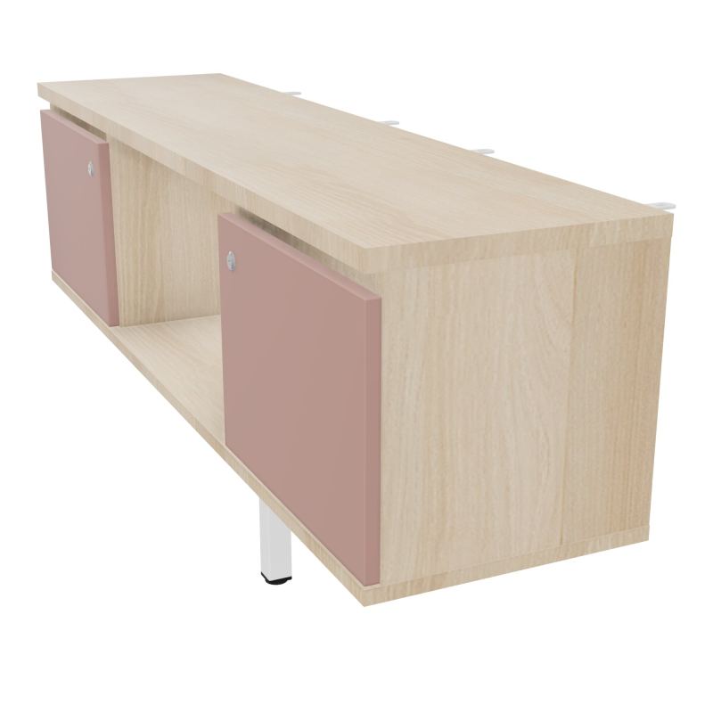 JAMES MEUBLE 2PTE&NICHE L142P36 H73,5CM P.METAL PR BENCH ARIAL P1420 PIED CARRE    RZ R8