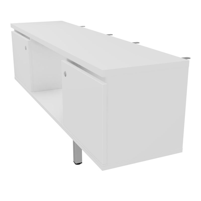 JAMES MEUBLE 2PTES&NICHE L142 P36 H73,5CM P.META.PR BENCH CONECT/4M P.RCT.P1420