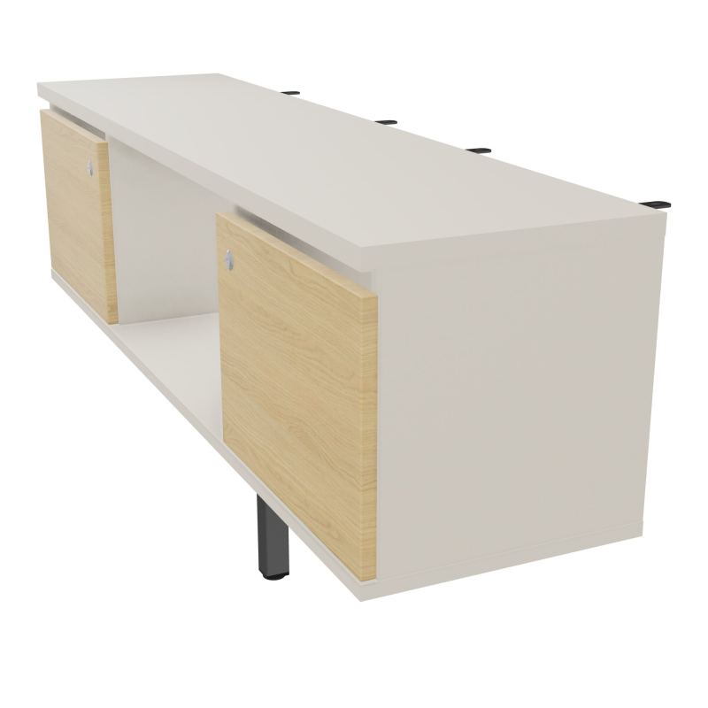 JAMES MEUBLE 2PTES&NICHE L142 P36 H73,5CM P.META.PR BENCH CONECT/4M P.RCT.P1420    N5 R1