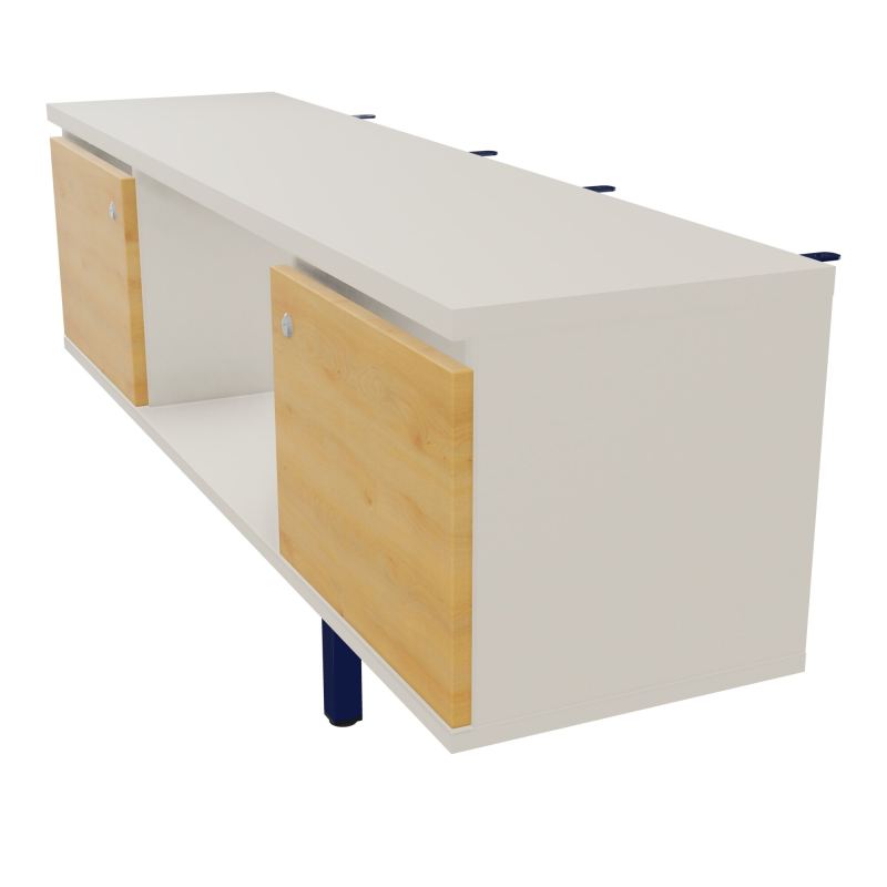 JAMES MEUBLE 2PTES&NICHE L142 P36 H73,5CM P.META.PR BENCH CONECT/4M P.RCT.P1420    N5 R5