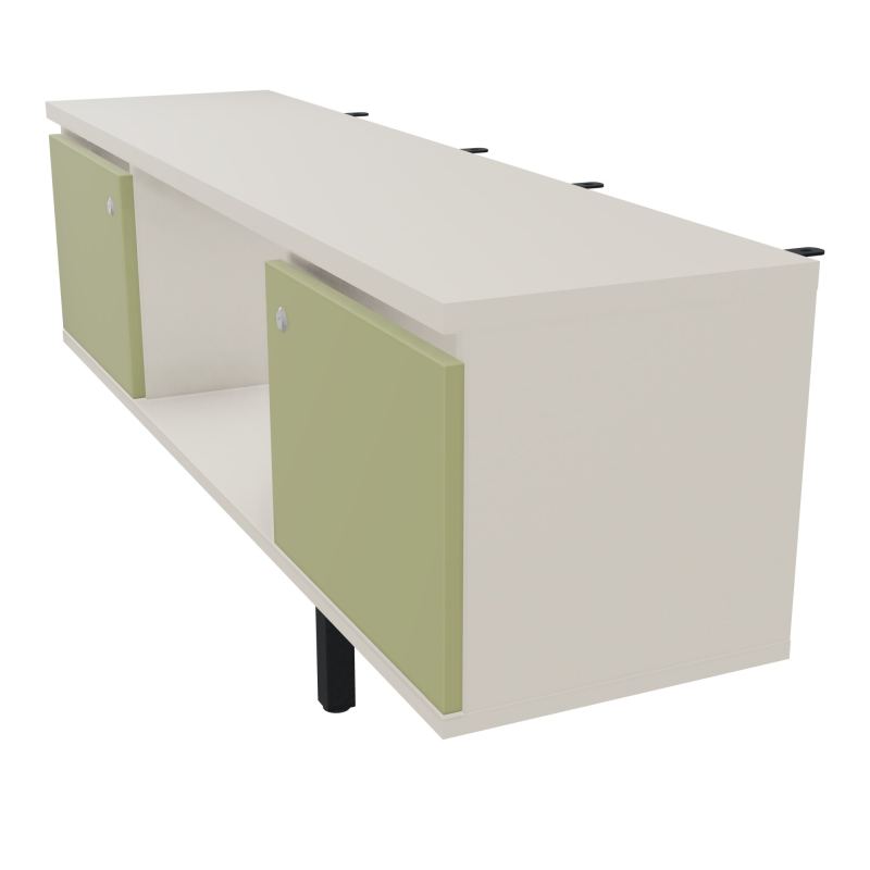 JAMES MEUBLE 2PTES&NICHE L142 P36 H73,5CM P.META.PR BENCH CONECT/4M P.RCT.P1420    N5 R7